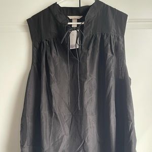 NWT H&M Sleeveless Tie-Front Blouse